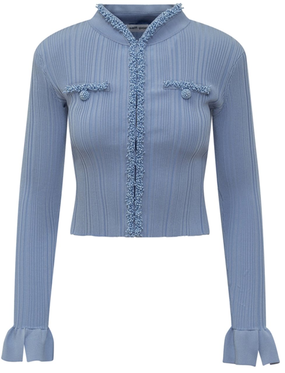 Self-Portrait Sweaters Blue Blauw