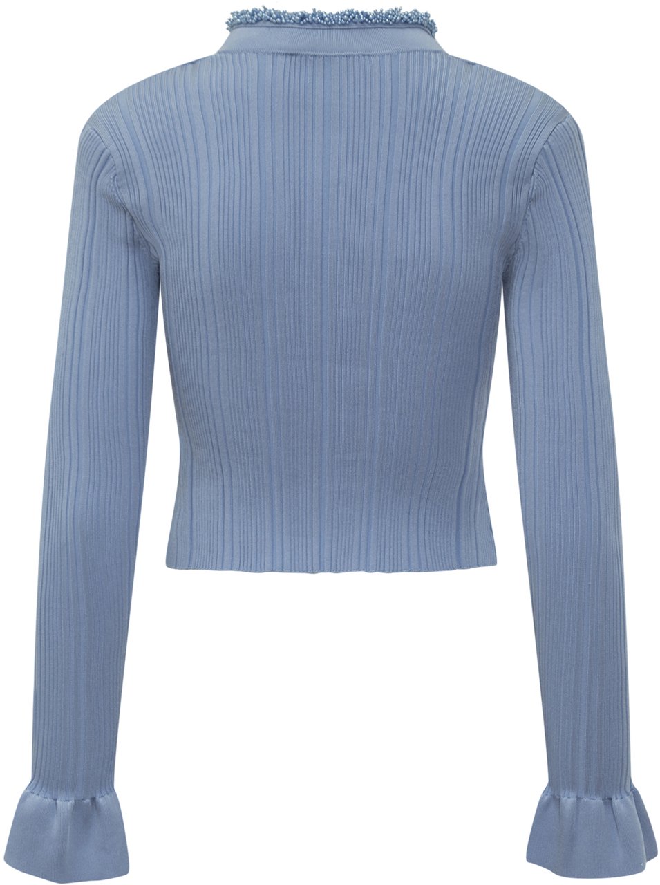 Self-Portrait Cardigan Con Perle Blauw