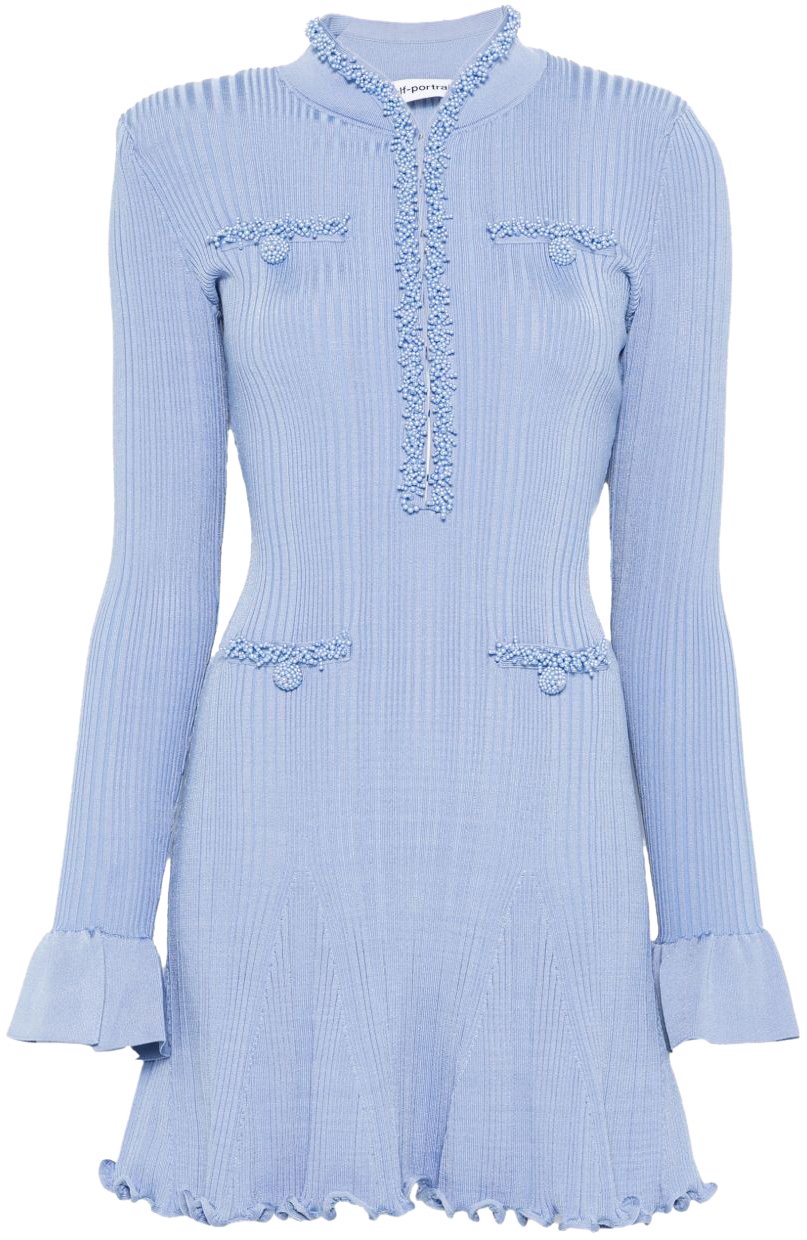 Self-Portrait Dresses Clear Blue Blauw