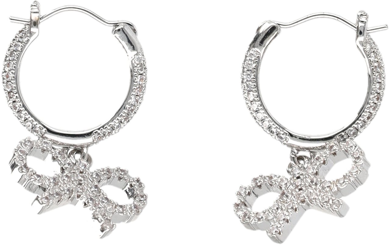 Self-Portrait Bow Earring Hop Argento Zilver