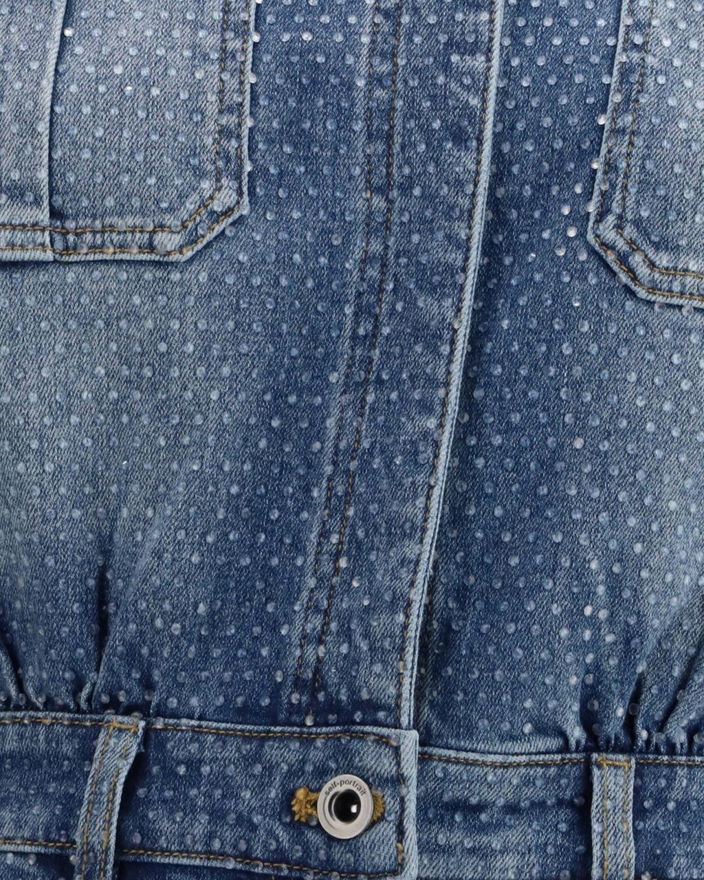 Self-Portrait Trousers Blue Blauw