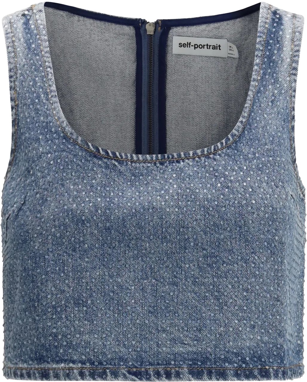 Self-Portrait Top Blue Blauw