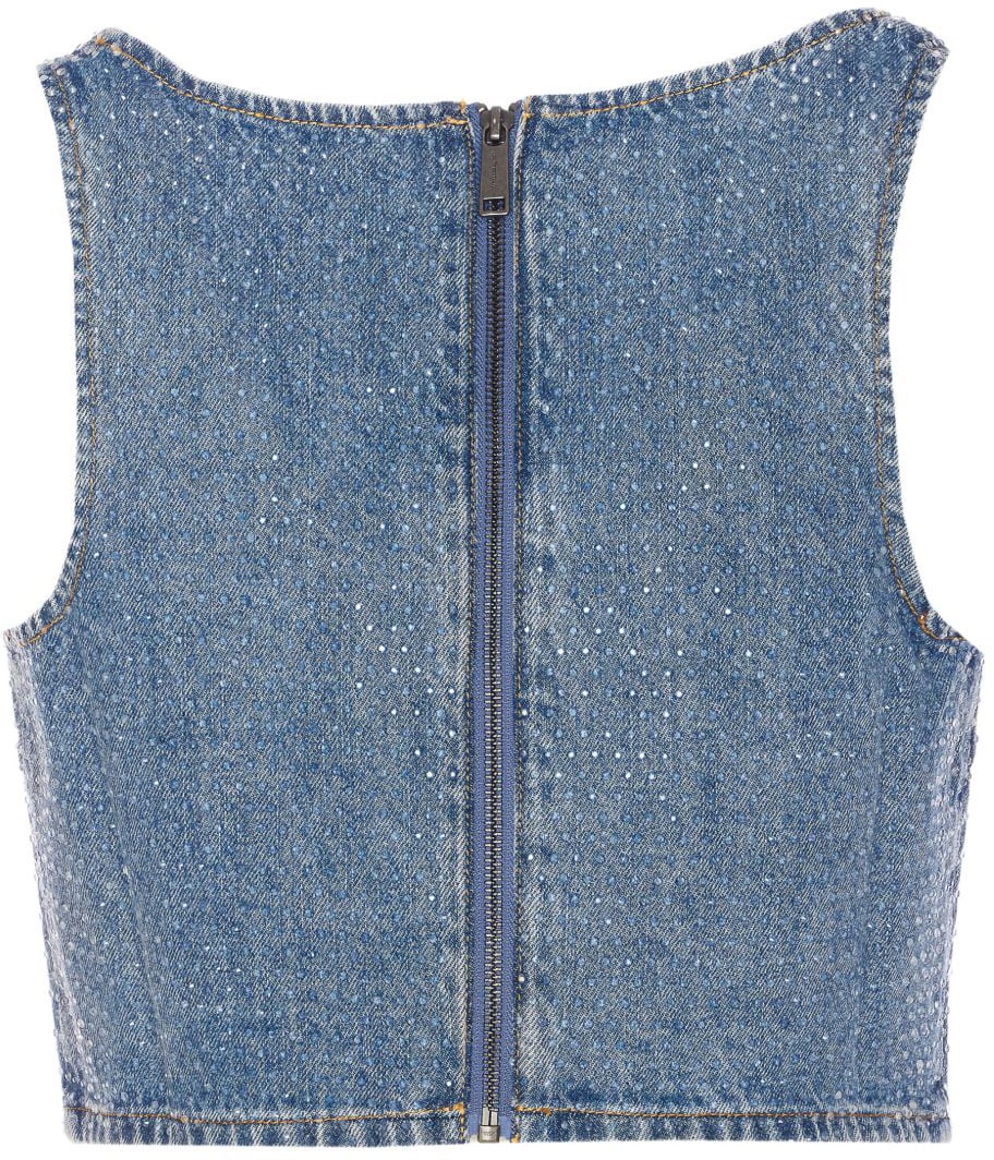 Self-Portrait Top Blue Blauw