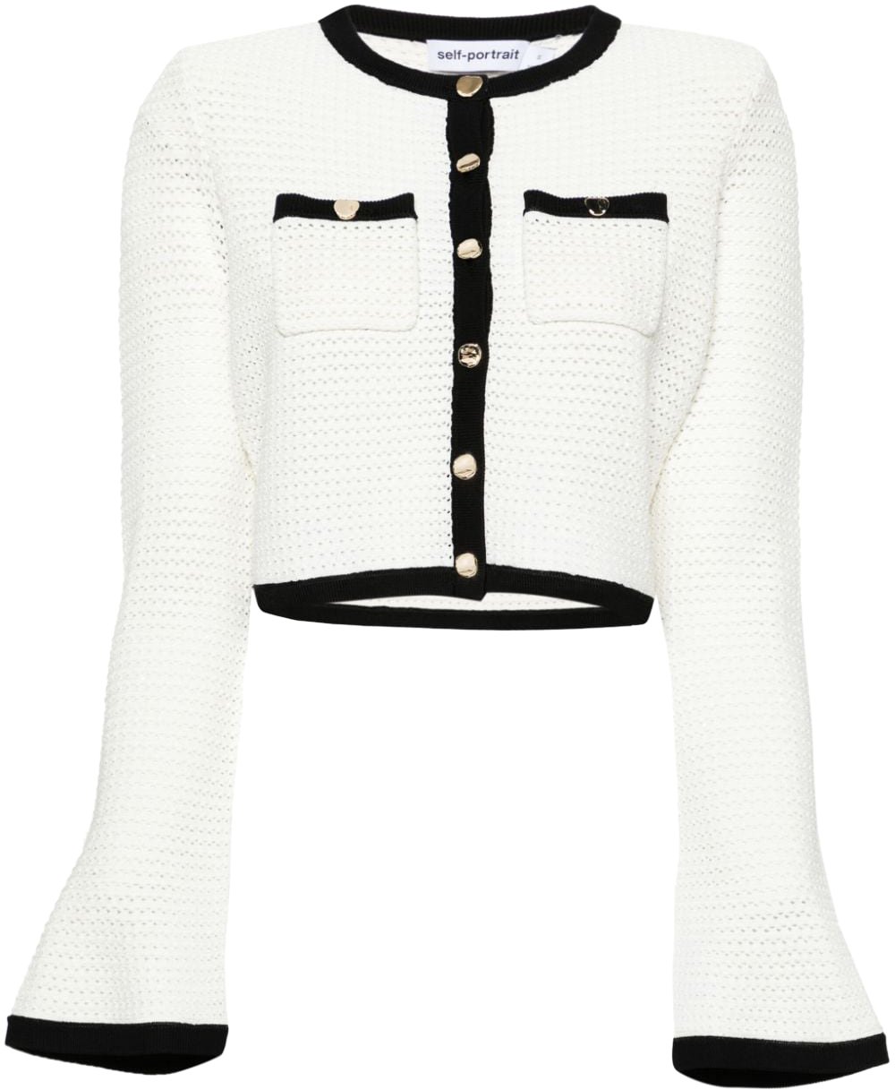 Self-Portrait Sweaters White Wit