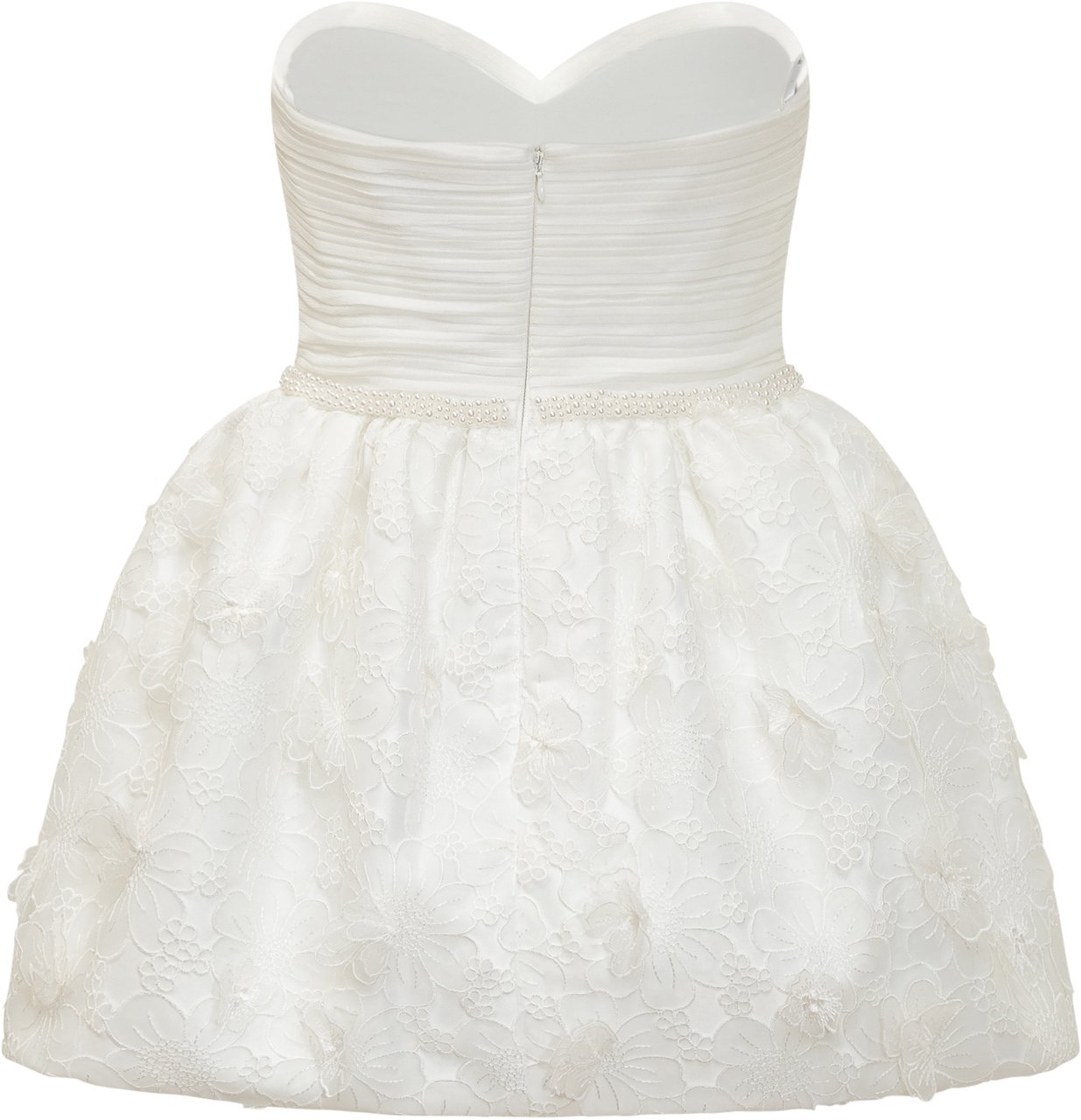 Self-Portrait Abito Mini in Organza con Fiocco Wit