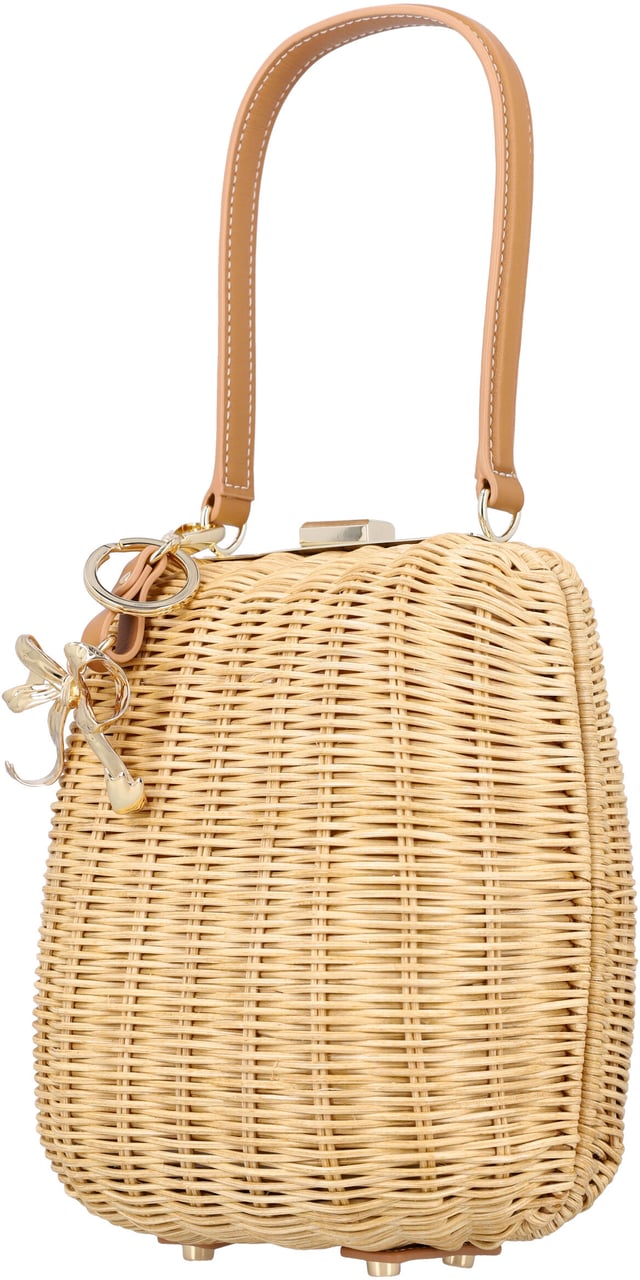 Self-Portrait Rattan Bag Marrone Bruin
