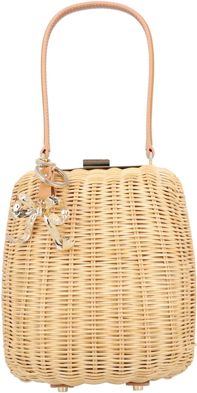 Self-Portrait Rattan Bag Marrone Bruin