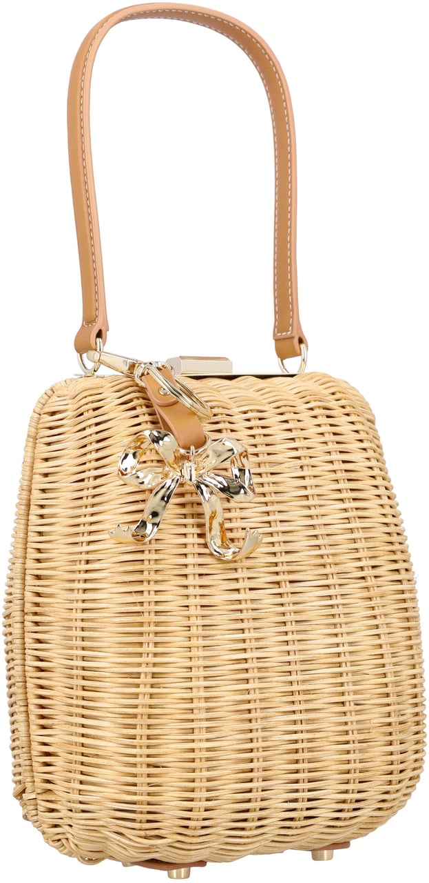 Self-Portrait Rattan Bag Marrone Bruin