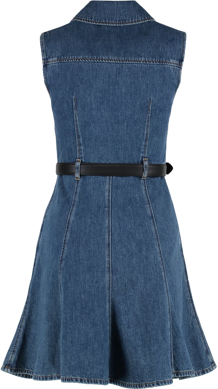 Self-Portrait Denim dress Blauw