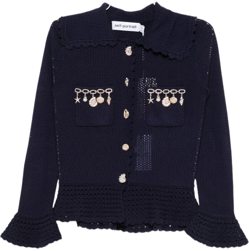 Self-Portrait Sweaters Blu Blauw