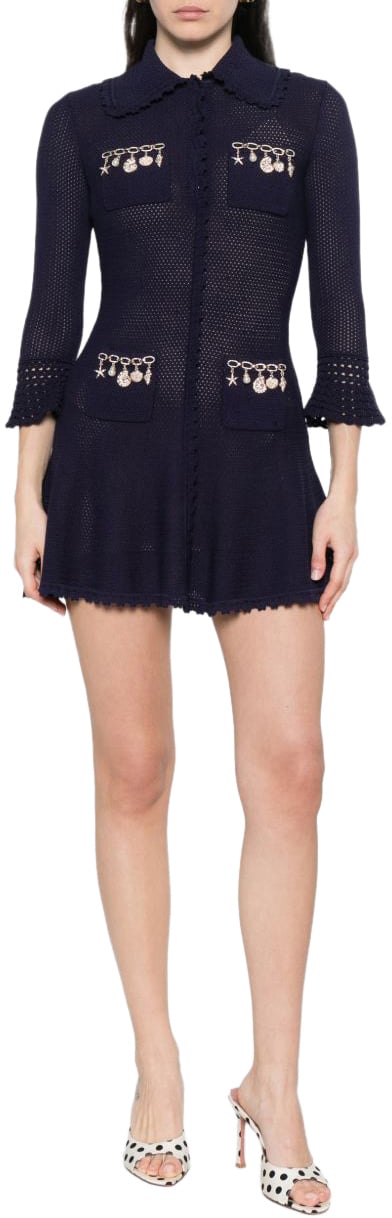 Self-Portrait Dresses Blue Blauw