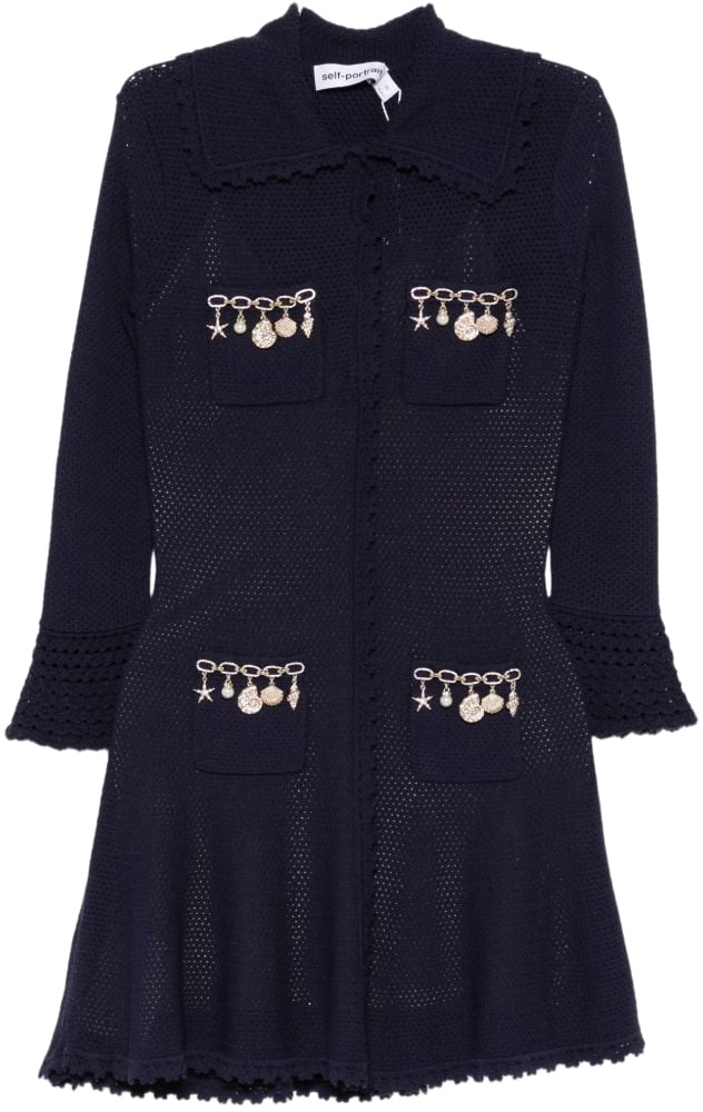 Self-Portrait Dresses Blue Blauw