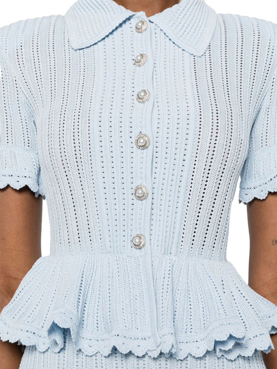 Self-Portrait Dresses Clear Blue Blauw