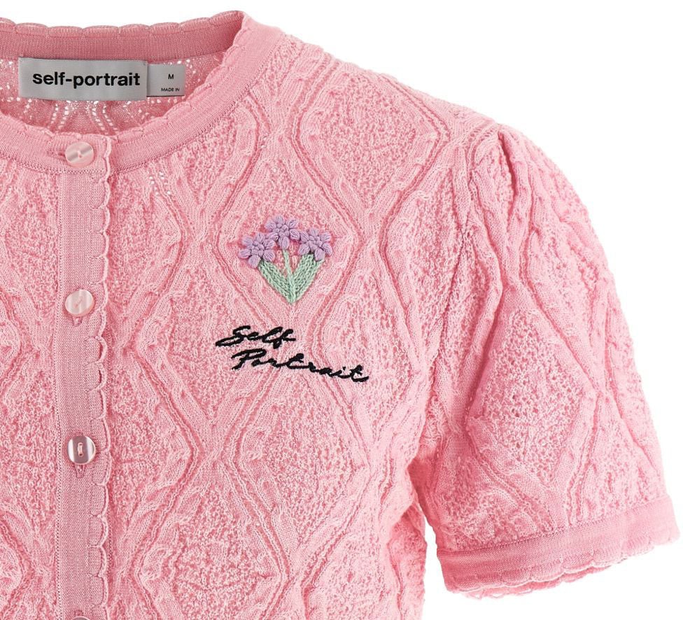 Self-Portrait Top Pink Roze