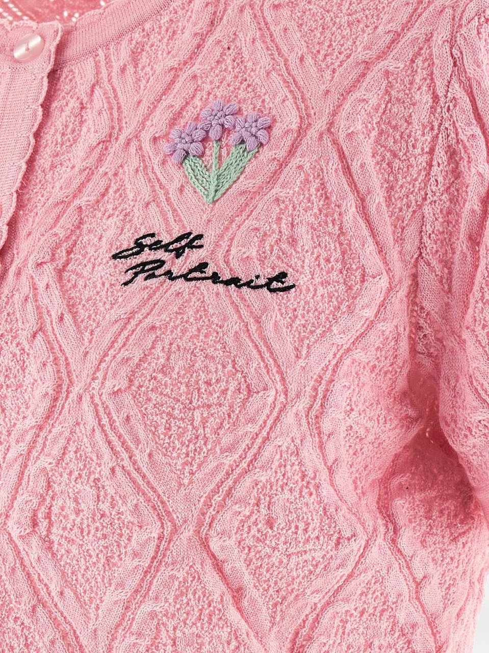 Self-Portrait Top Pink Roze