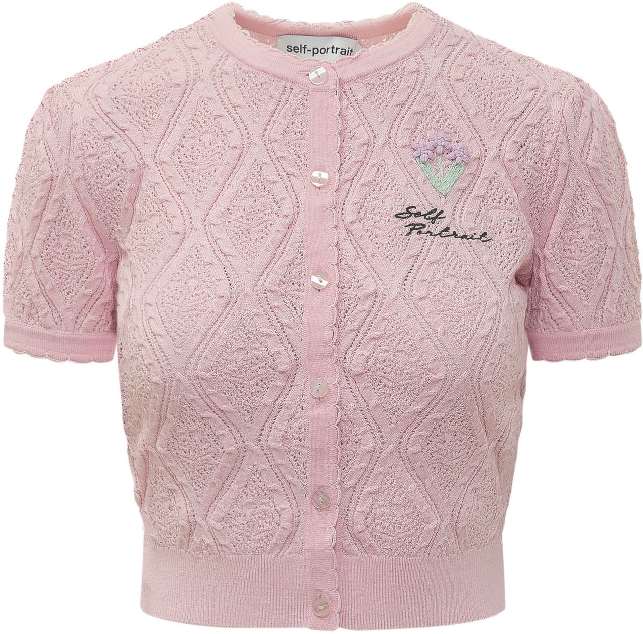 Self-Portrait Top Pink Roze