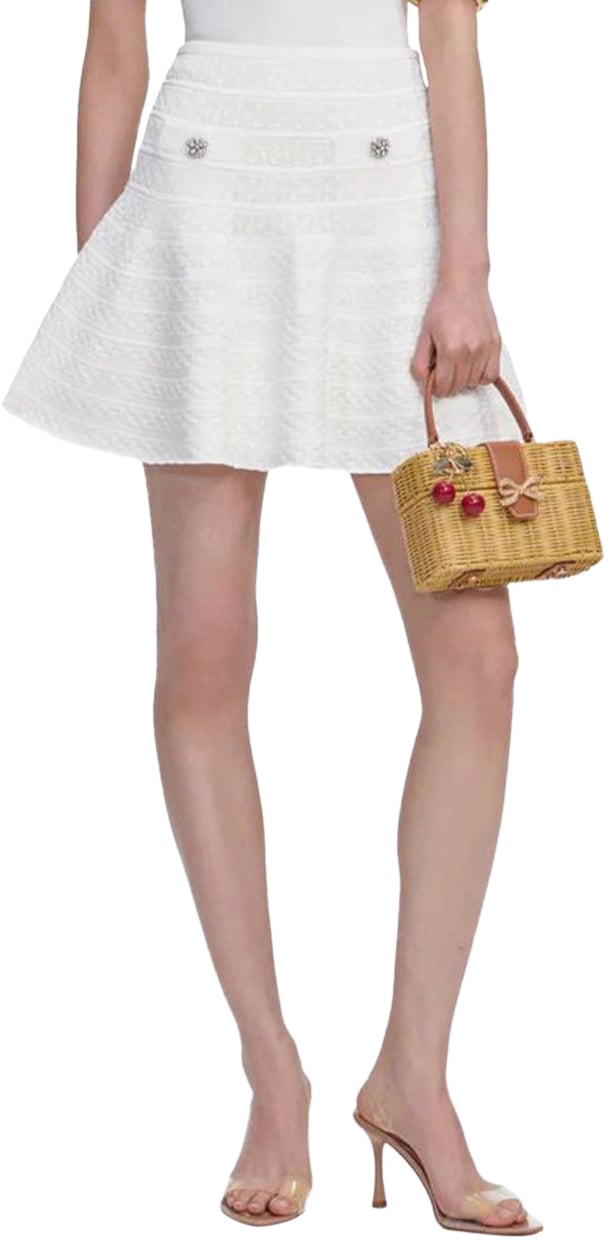 Self-Portrait Skirts White Wit