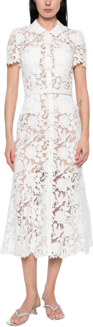 Self-Portrait Dresses Bianco Wit