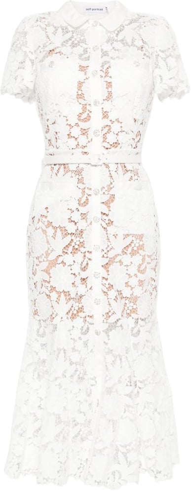 Self-Portrait Dresses Bianco Wit