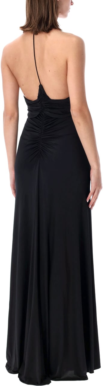 Self-Portrait Maxi Dress Jersey Nero Zwart
