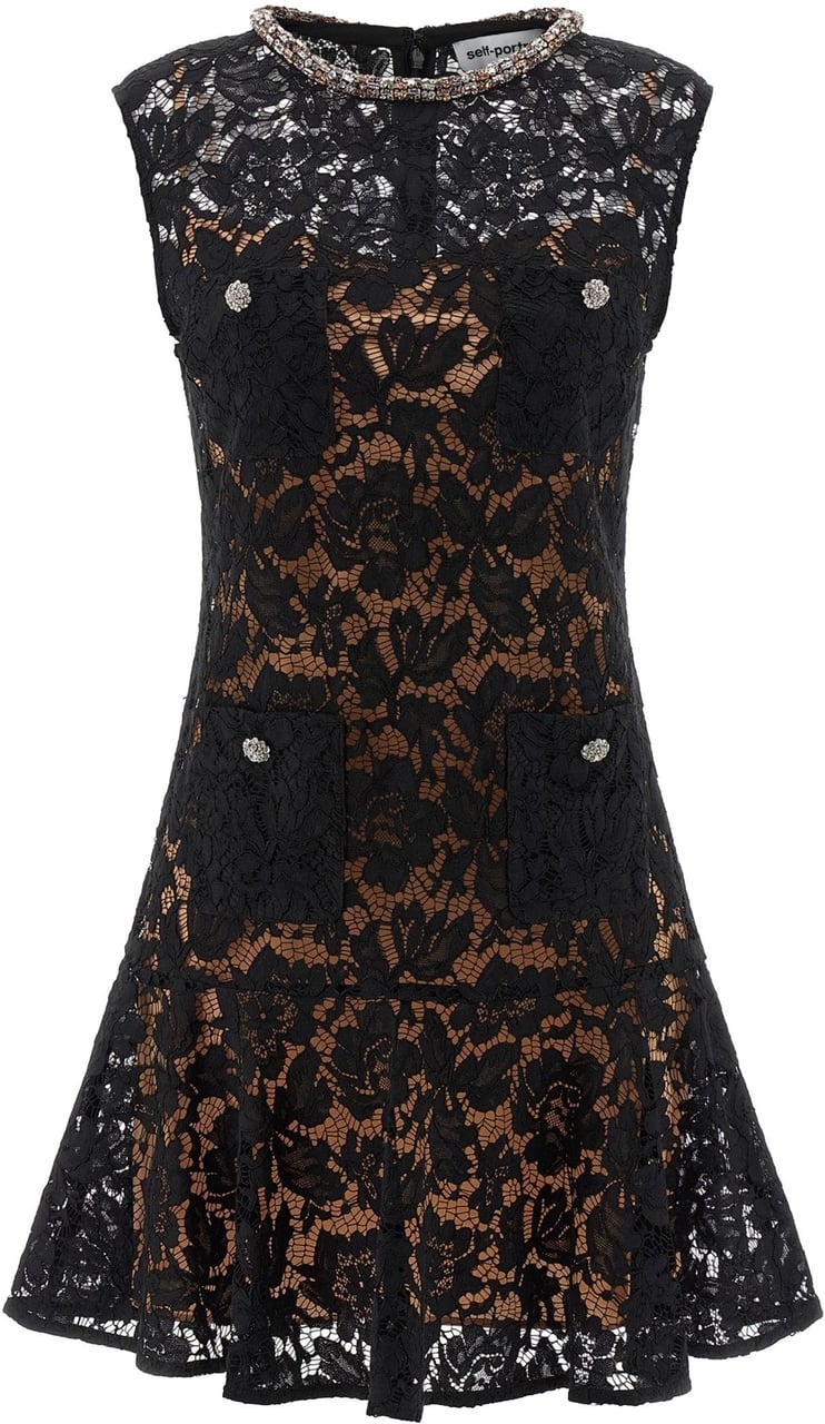 Self-Portrait Dresses Black Zwart