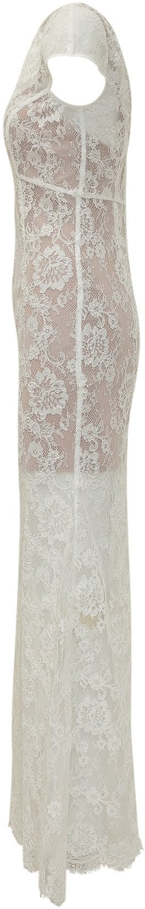 Self-Portrait Abito Lungo in Pizzo con Schiena Scoperta Wit