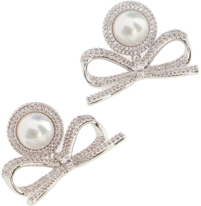 Self-Portrait Self Portrait Silver brass earrings Zilver