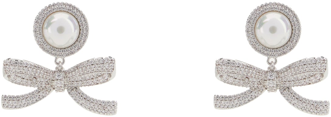 Self-Portrait Self Portrait Silver brass earrings Zilver