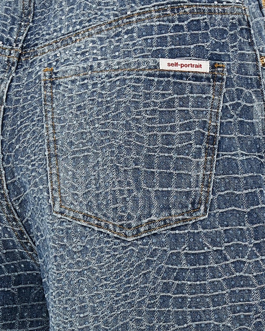 Self-Portrait Jeans Blue Blauw