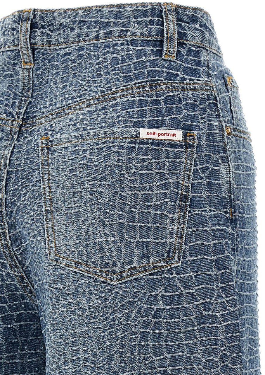 Self-Portrait Jeans Blu Blauw