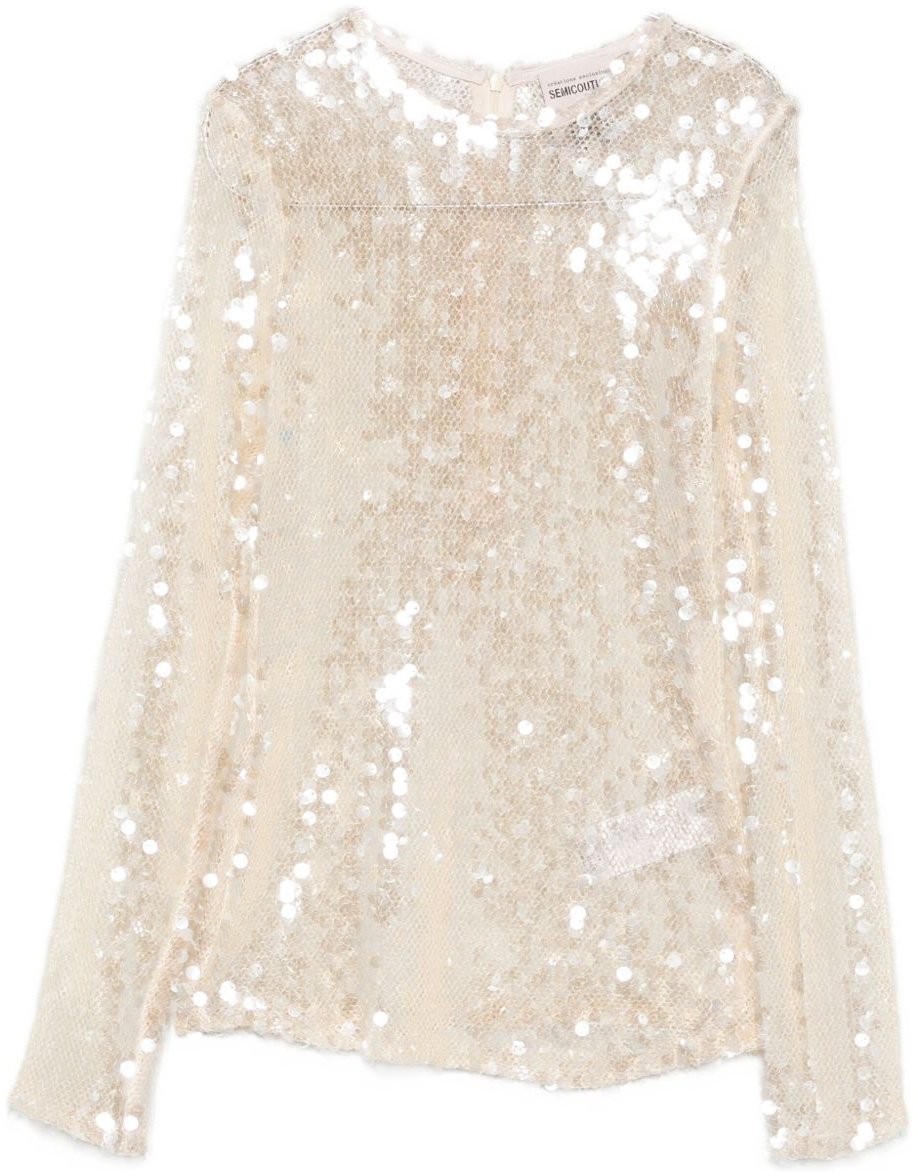 Semicouture Sweaters White Wit