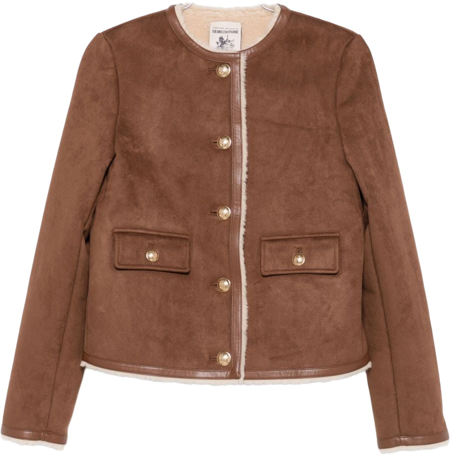Semicouture Jackets Brown Bruin