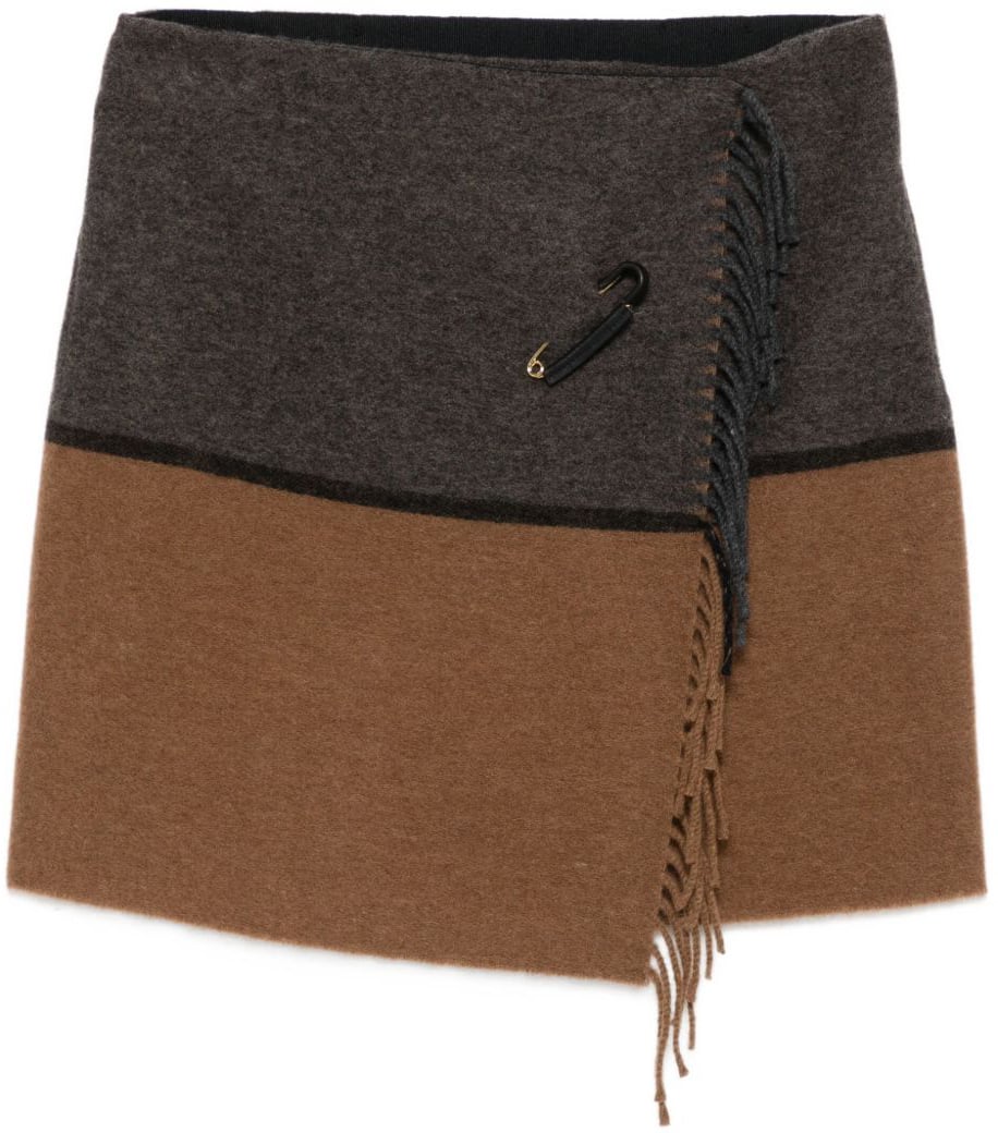 Semicouture Skirts Marrone Chiaro Bruin