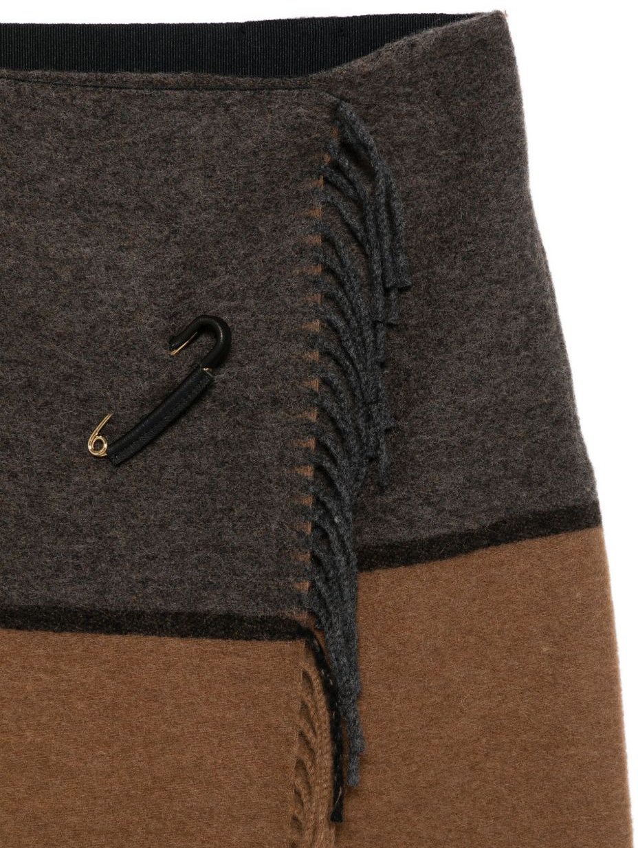Semicouture Skirts Marrone Chiaro Bruin