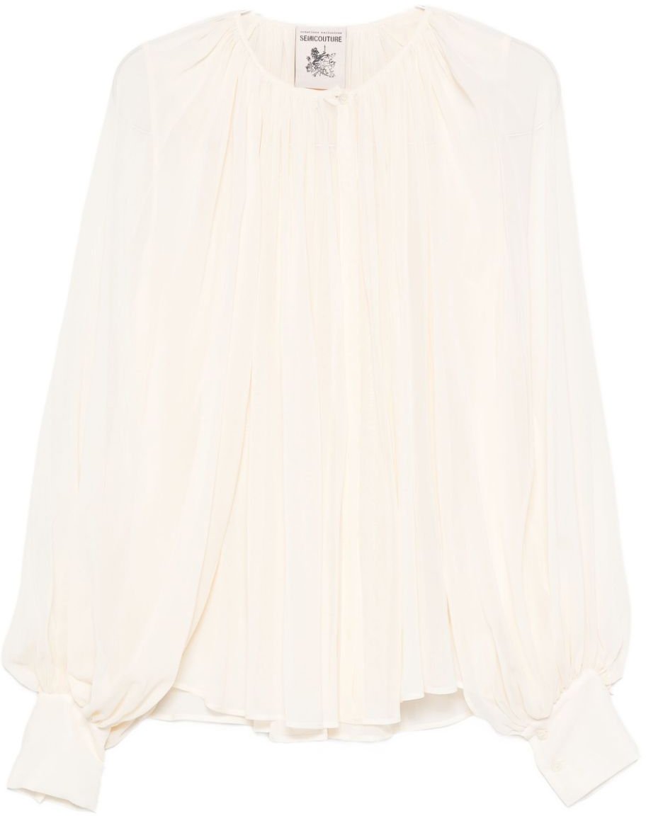 Semicouture Shirts Ivory Wit