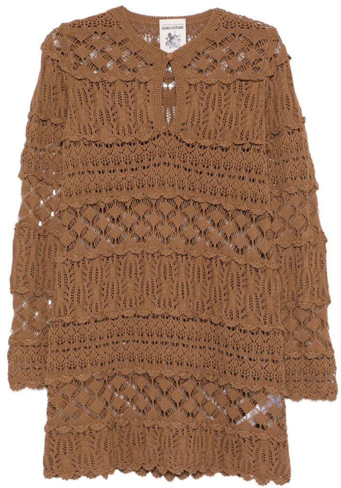 Semicouture Dresses Beige Beige