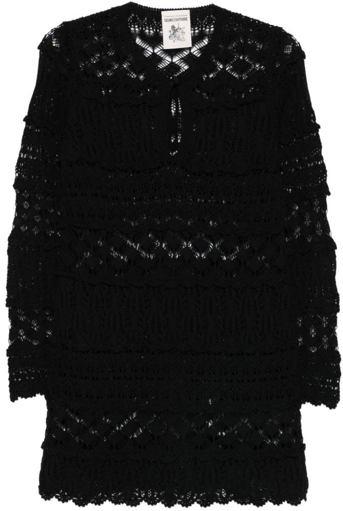 Semicouture Dresses Black Zwart