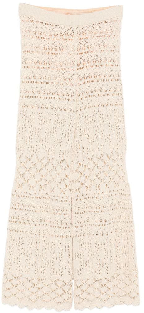 Semicouture Trousers White Wit