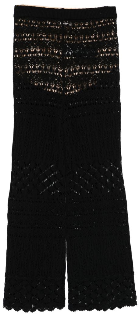 Semicouture Trousers Black Zwart