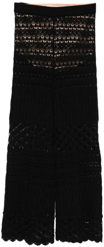 Semicouture Trousers Black Zwart