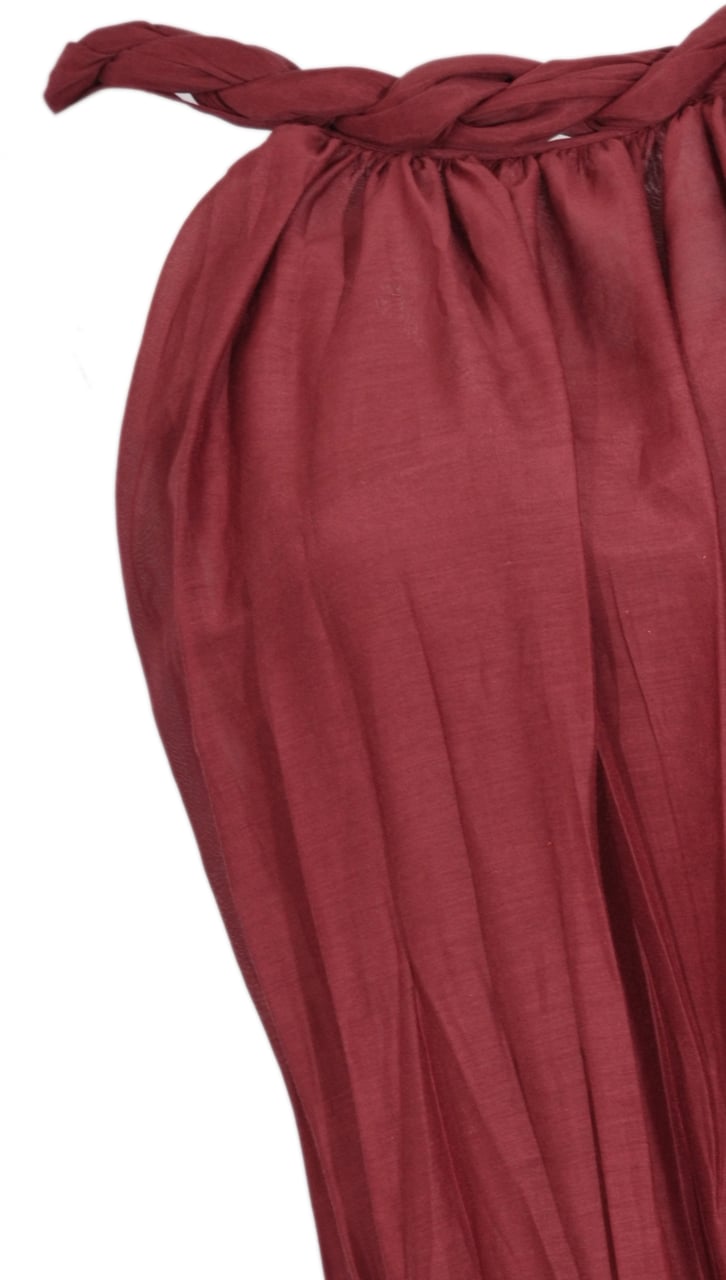 Semicouture Dresses Barolo Maroon