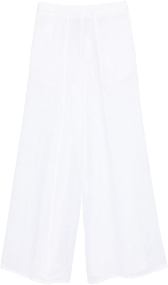 Semicouture Trousers White Wit