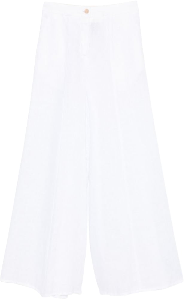 Semicouture Trousers White Wit