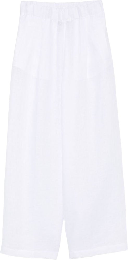Semicouture Trousers White Wit