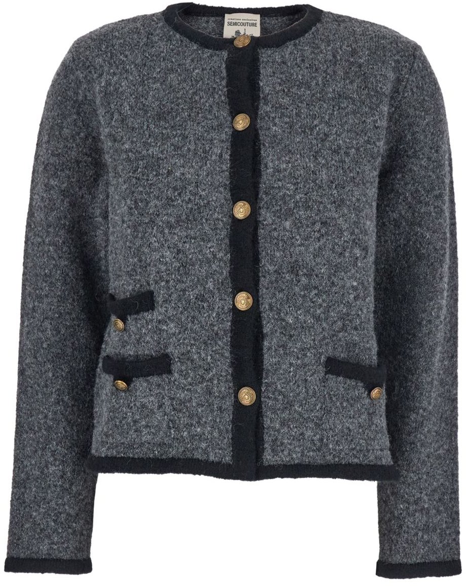 Semicouture Jackets Grey Grijs