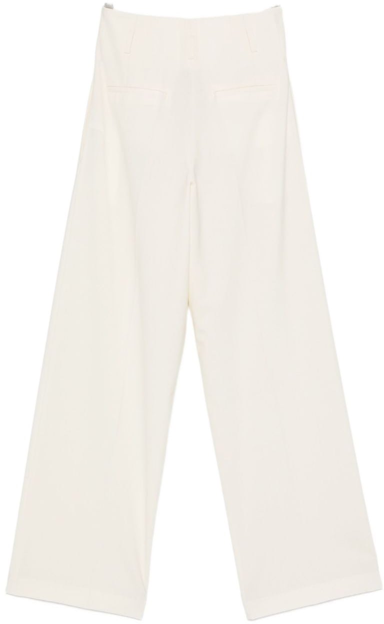 Semicouture Trousers White Wit
