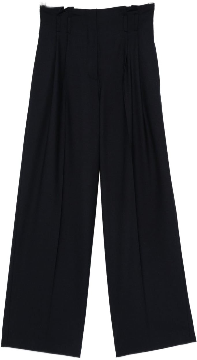 Semicouture Trousers Blue Blauw