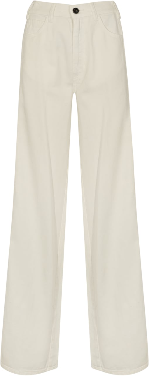 Semicouture Trousers White Wit