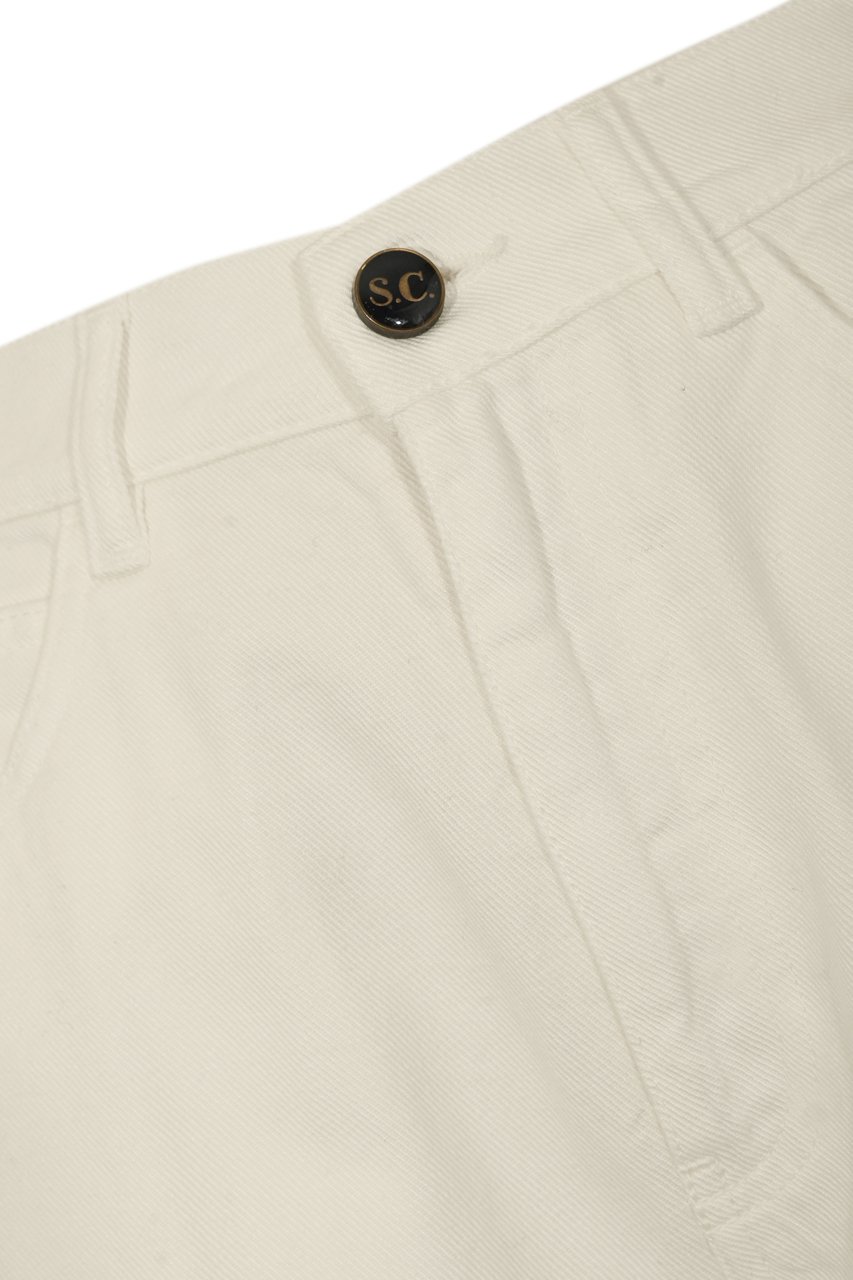 Semicouture Trousers White Wit