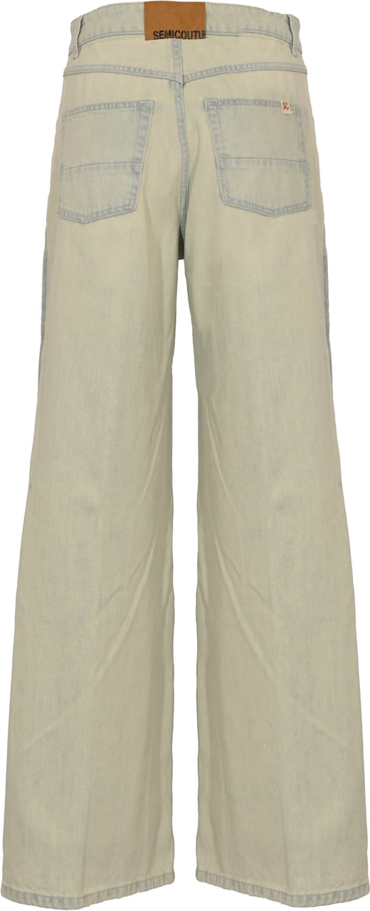 Semicouture Trousers Light Bluedirty Lichtblauw
